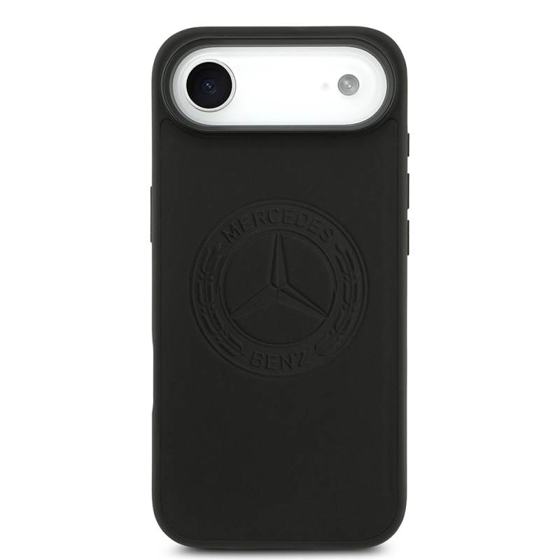 Apple iPhone 17 Air Kılıf Mercedes Benz Orjinal Lisanslı M-safe Şarj Özellikli Hakiki Deri Nostaljik Yıldız Dizayn Kapak - 4