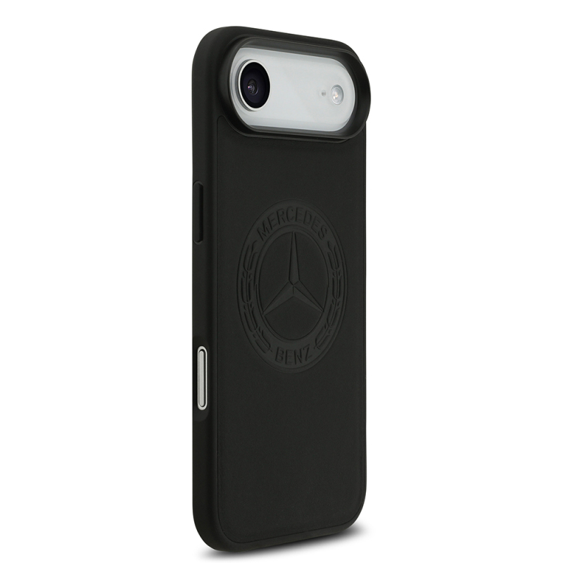 Apple iPhone 17 Air Kılıf Mercedes Benz Orjinal Lisanslı M-safe Şarj Özellikli Hakiki Deri Nostaljik Yıldız Dizayn Kapak - 5