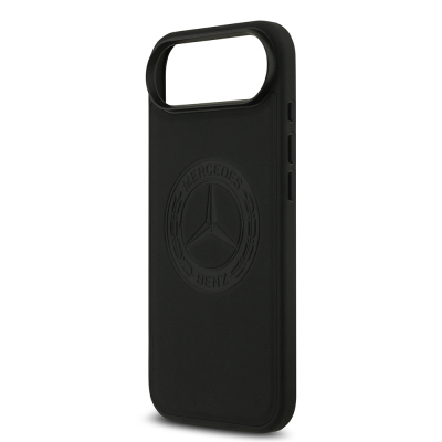 Apple iPhone 17 Air Kılıf Mercedes Benz Orjinal Lisanslı M-safe Şarj Özellikli Hakiki Deri Nostaljik Yıldız Dizayn Kapak - 7