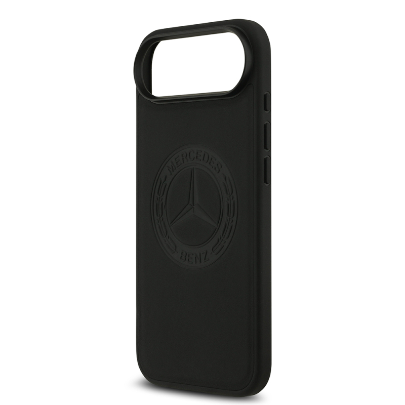 Apple iPhone 17 Air Kılıf Mercedes Benz Orjinal Lisanslı M-safe Şarj Özellikli Hakiki Deri Nostaljik Yıldız Dizayn Kapak - 7