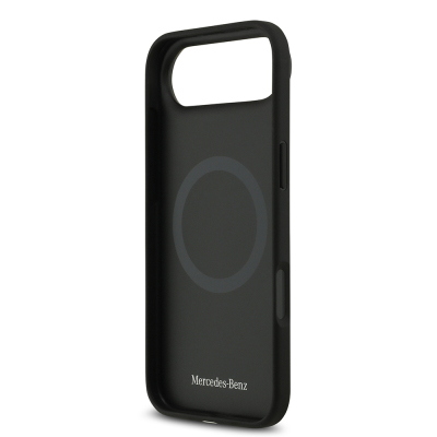 Apple iPhone 17 Air Kılıf Mercedes Benz Orjinal Lisanslı M-safe Şarj Özellikli Hakiki Deri Nostaljik Yıldız Dizayn Kapak - 8