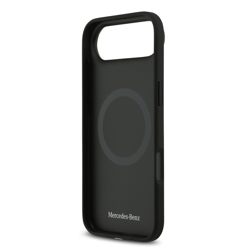 Apple iPhone 17 Air Kılıf Mercedes Benz Orjinal Lisanslı M-safe Şarj Özellikli Hakiki Deri Nostaljik Yıldız Dizayn Kapak - 8