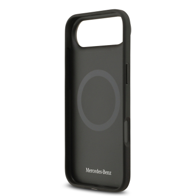 Apple iPhone 17 Air Kılıf Mercedes Benz Orjinal Lisanslı M-safe Şarj Özellikli Hakiki Deri Nostaljik Yıldız Dizayn Kapak - 16