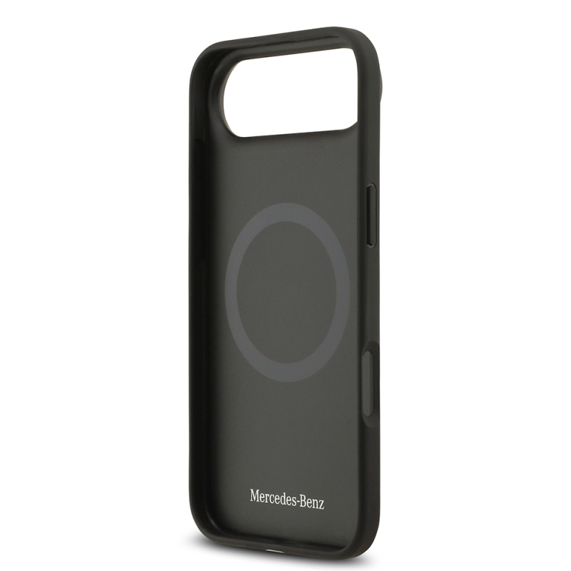 Apple iPhone 17 Air Kılıf Mercedes Benz Orjinal Lisanslı M-safe Şarj Özellikli Hakiki Deri Nostaljik Yıldız Dizayn Kapak - 16