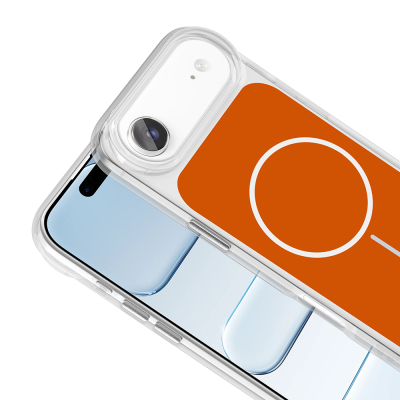 Apple iPhone 17 Air Kılıf Metal Buton Tasarımlı Zore İkonik Sert Silikon Kapak - 12