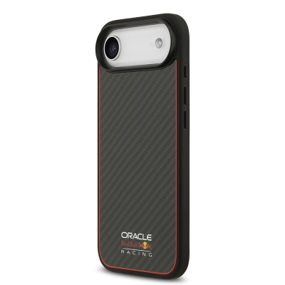 Apple iPhone 17 Air Kılıf Redbull Orjinal Lisanslı M-safe Şarj Özellikli Karbon Fiber Parlayan Logolu Kevlar Kapak - 4