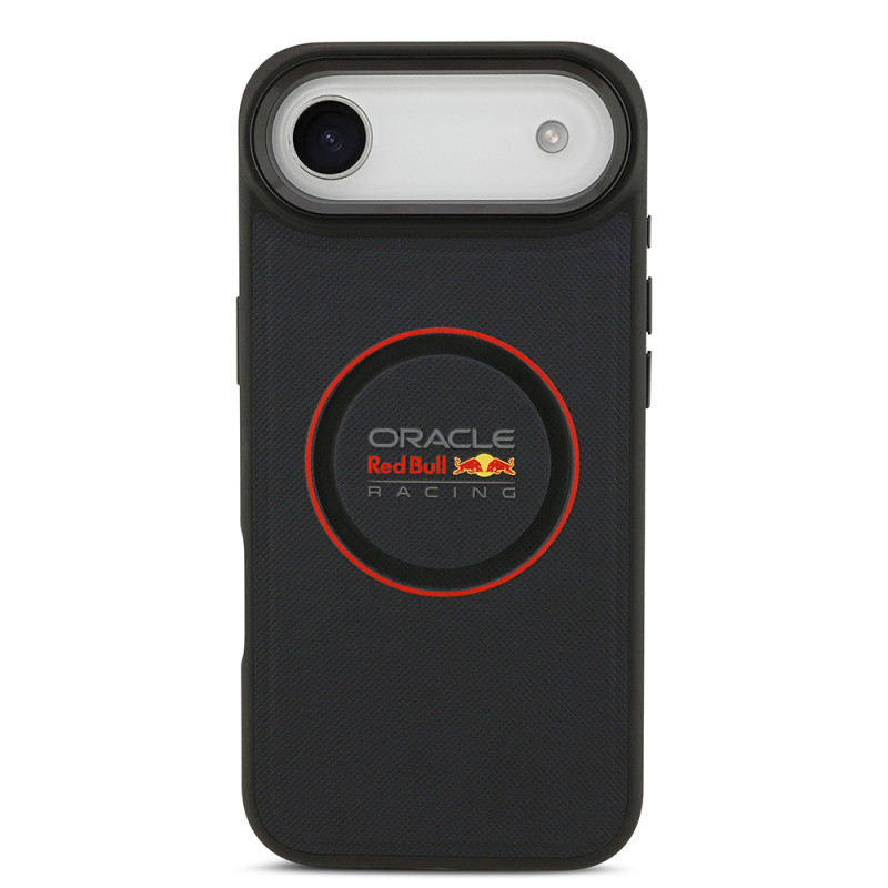 Apple iPhone 17 Air Kılıf Redbull Orjinal Lisanslı M-safe Şarj Özellikli Kırmızı Halka ve Logo Kabartmalı PU Deri Kapak - 5