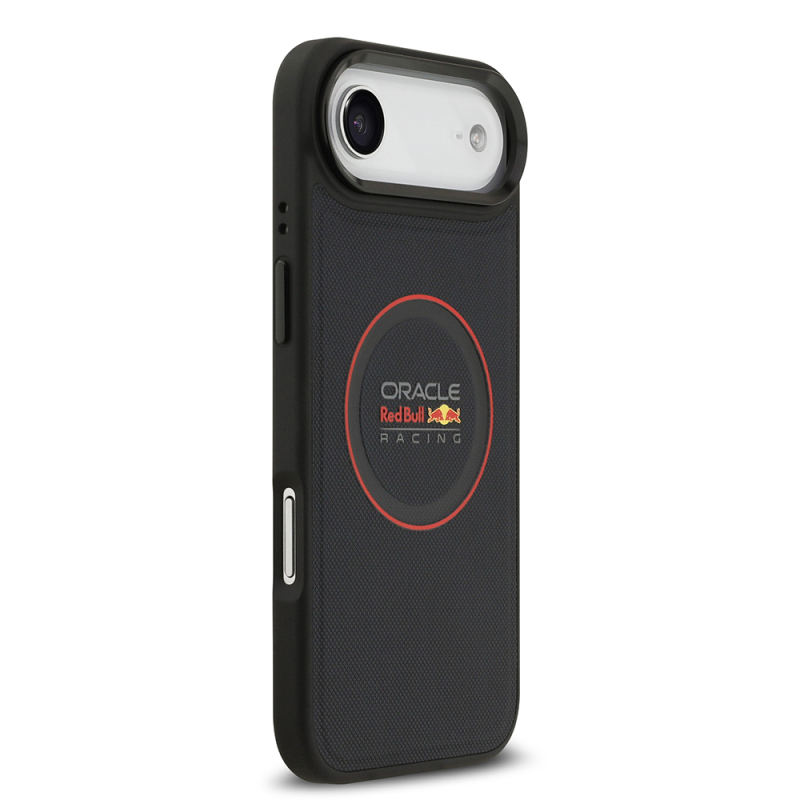 Apple iPhone 17 Air Kılıf Redbull Orjinal Lisanslı M-safe Şarj Özellikli Kırmızı Halka ve Logo Kabartmalı PU Deri Kapak - 6