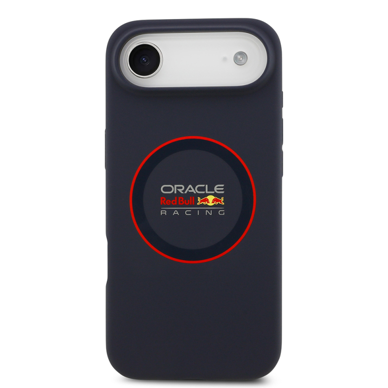 Apple iPhone 17 Air Kılıf Redbull Orjinal Lisanslı M-safe Şarj Özellikli Kırmızı Halka ve Logo Silikon Kapak - 4