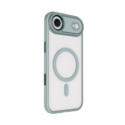 Apple iPhone 17 Air Kılıf Wireless Şarj Özellikli Zore Krom M-safe Silikon Kapak - 7