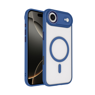 Apple iPhone 17 Air Kılıf Wireless Şarj Özellikli Zore Krom M-safe Silikon Kapak - 4