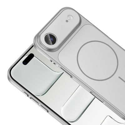 Apple iPhone 17 Air Kılıf Zore M-Safe Şarj Özellikli Kamera Korumalı Formen Kapak - 17
