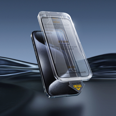 Apple iPhone 17 Air Wiwu Wi-SQ009 Easy Install iPrivacy 360° Anti-Peep Oleophobic Tempered Glass Screen Protector + Easy Application Tool - 12