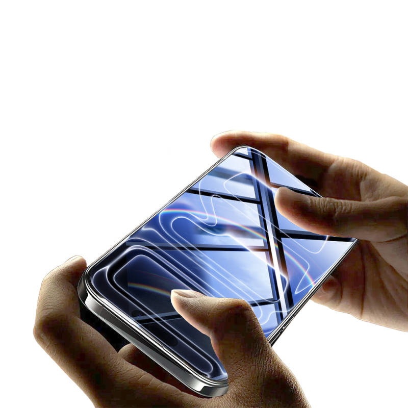 Apple iPhone 17 Air Zore 2.5D Oliv HD Temperli Cam Ekran Koruyucu + Kolay Uygulama Aparatı - 5