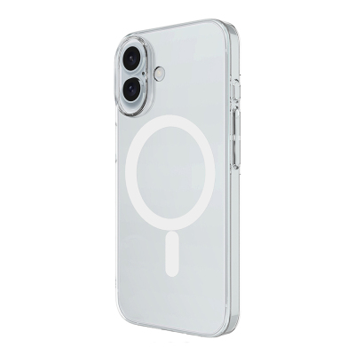 Apple iPhone 17 Camera Protected M-Safe Charging Feature Transparent Zore London Hard PC Case - 4