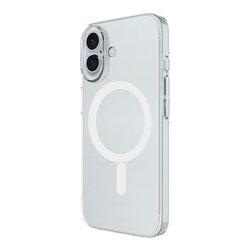 Apple iPhone 17 Camera Protected M-Safe Charging Feature Transparent Zore London Hard PC Case - 4