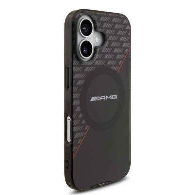 Apple iPhone 17 Case AMG Original Licensed M-Safe Charging Feature Double Layer Red Cross Striped Cover - 4