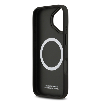 Apple iPhone 17 Case BMW Original Licensed M-Safe Charging Feature M Logo Three Stripe Perforated Leather Cover - 9