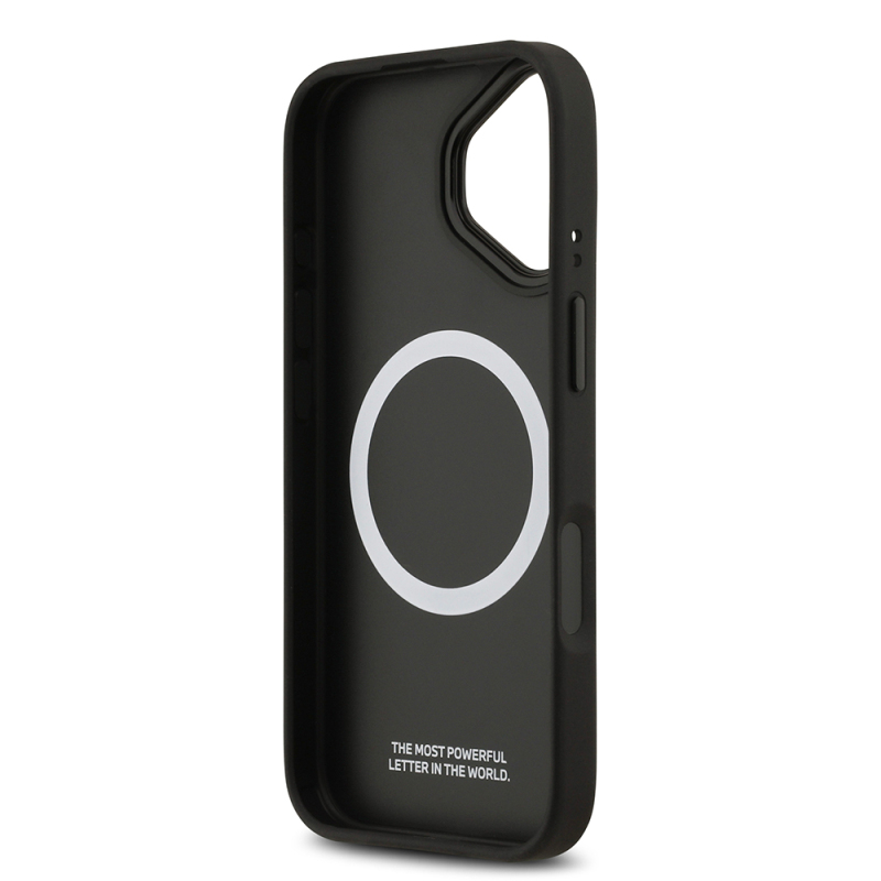 Apple iPhone 17 Case BMW Original Licensed M-Safe Charging Feature M Logo Three Stripe Perforated Leather Cover - 9
