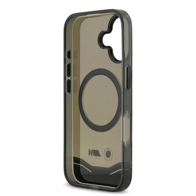 Apple iPhone 17 Case BMW Original Licensed M-Safe Charging Feature Metal Button Design Transparent M Design Cover - 7