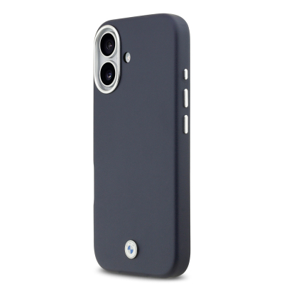 Apple iPhone 17 Case BMW Original Licensed M-Safe Charging Feature Metal Logo Full Cover Leather Cover - 11