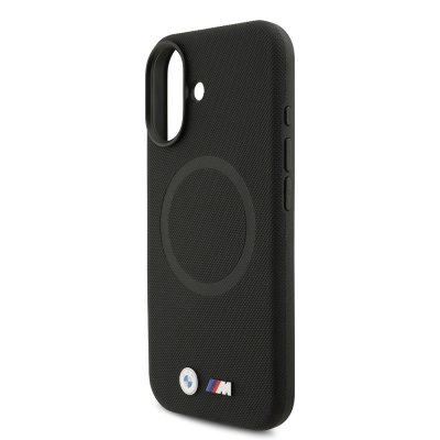 Apple iPhone 17 Case BMW Original Licensed M-Safe Charging Feature Metal Logo Perforated M Design Leather Cover - 18