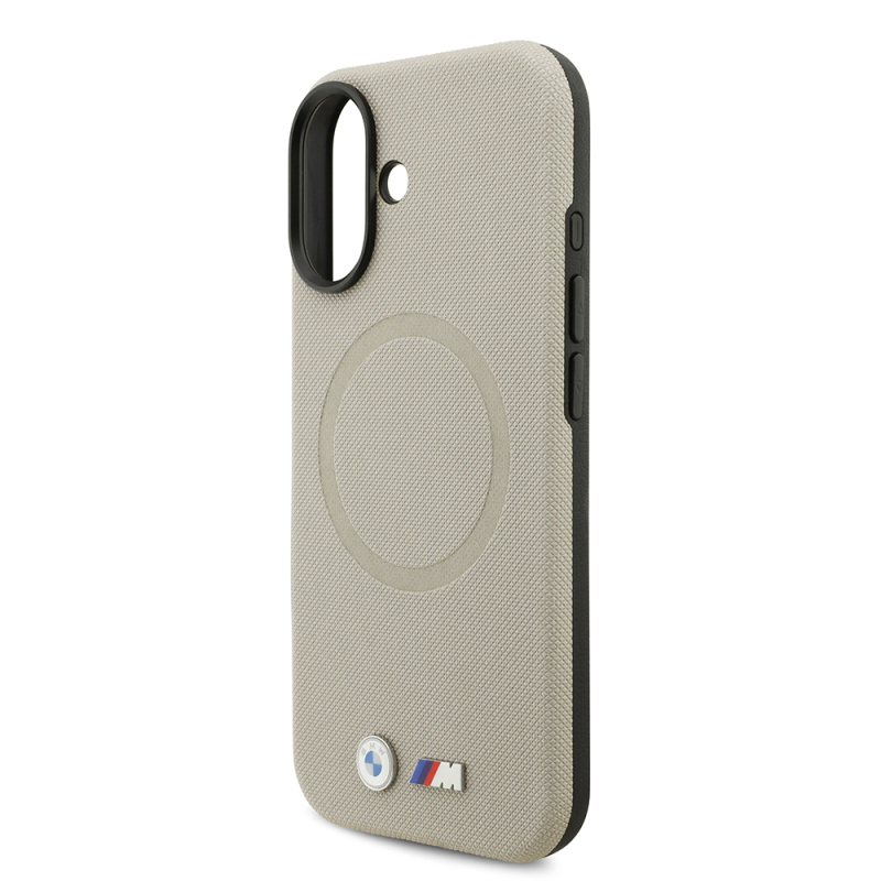 Apple iPhone 17 Case BMW Original Licensed M-Safe Charging Feature Metal Logo Perforated M Design Leather Cover - 25