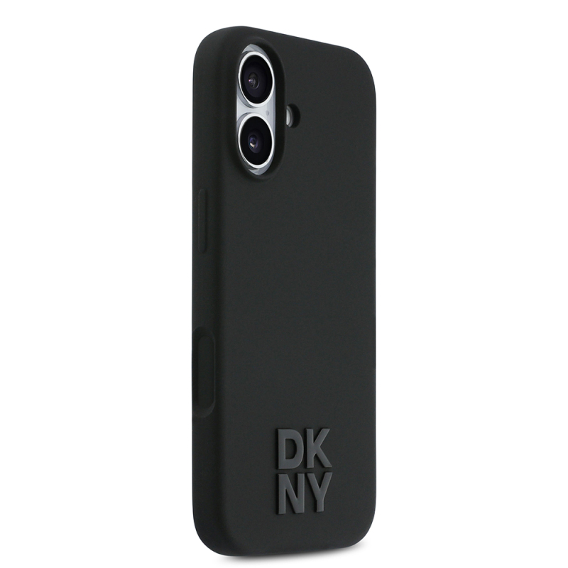 Apple iPhone 17 Case DKNY Original Licensed M-Safe Charging Feature Metal Logo Silicone Cover - 5
