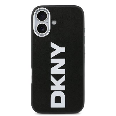 Apple iPhone 17 Case DKNY Original Licensed M-Safe Charging Feature PU Large Vertical Logo Cover - 4