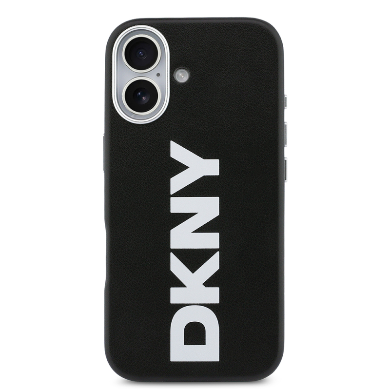 Apple iPhone 17 Case DKNY Original Licensed M-Safe Charging Feature PU Large Vertical Logo Cover - 4