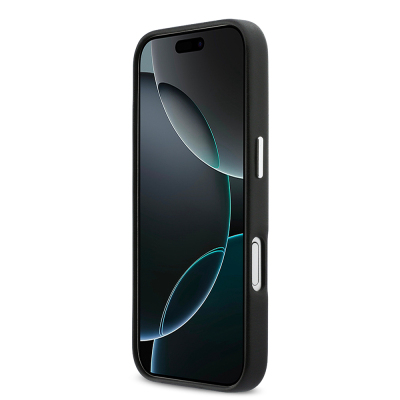 Apple iPhone 17 Case DKNY Original Licensed M-Safe Charging Feature PU Large Vertical Logo Cover - 6