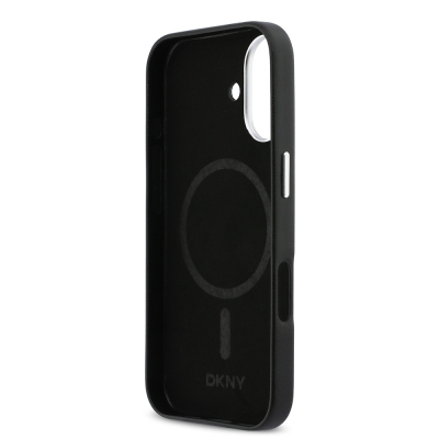 Apple iPhone 17 Case DKNY Original Licensed M-Safe Charging Feature PU Large Vertical Logo Cover - 8