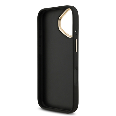 Apple iPhone 17 Case Guess Original Licensed 4G Large Metal Logo Thick Strap Cover - 9