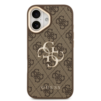 Apple iPhone 17 Case Guess Original Licensed 4G Large Metal Logo Thick Strap Cover - 13