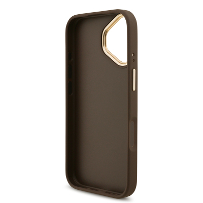 Apple iPhone 17 Case Guess Original Licensed 4G Large Metal Logo Thick Strap Cover - 17