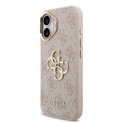 Apple iPhone 17 Case Guess Original Licensed 4G Large Metal Logo Thick Strap Cover - 22