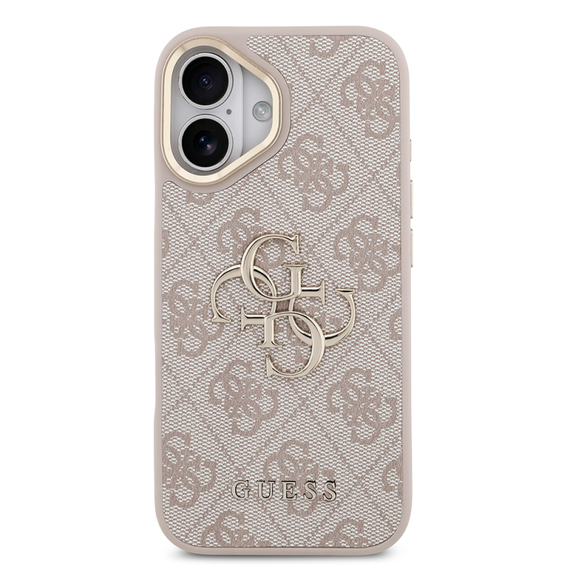 Apple iPhone 17 Case Guess Original Licensed 4G Large Metal Logo Thick Strap Cover - 23