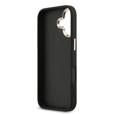 Apple iPhone 17 Case Guess Original Licensed Gold Metal Camera Frame 4G Patterned Metal Big 4G and Text Logo Cover - 17