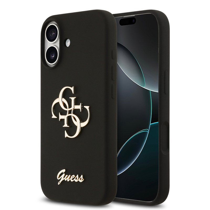 Apple iPhone 17 Case Guess Original Licensed Grained Text Logo Cover - 2