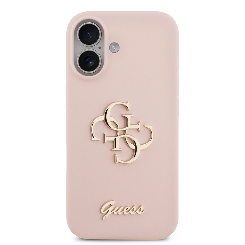 Apple iPhone 17 Case Guess Original Licensed Grained Text Logo Cover - 14
