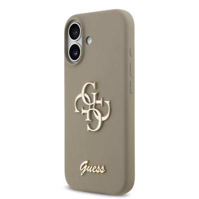 Apple iPhone 17 Case Guess Original Licensed Grained Text Logo Cover - 20