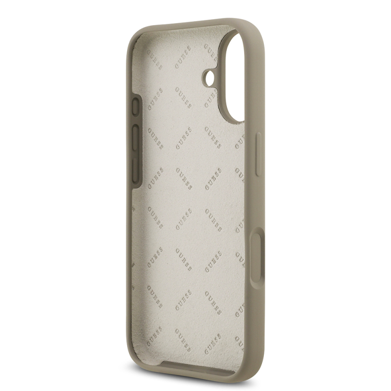 Apple iPhone 17 Case Guess Original Licensed Grained Text Logo Cover - 25