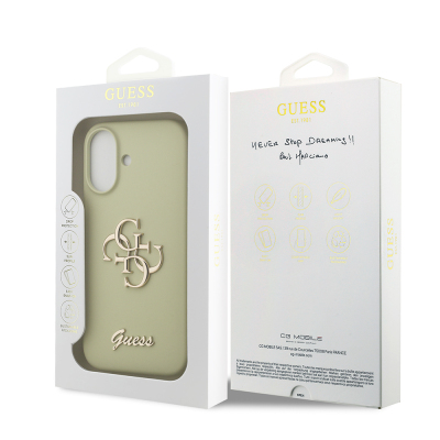 Apple iPhone 17 Case Guess Original Licensed Grained Text Logo Cover - 33