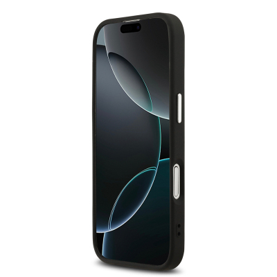 Apple iPhone 17 Case Guess Original Licensed M-safe Charging Feature Classic Script Logo PU Leather Cover - 7