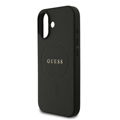 Apple iPhone 17 Case Guess Original Licensed M-safe Charging Feature Logo PU Leather Cover - 5