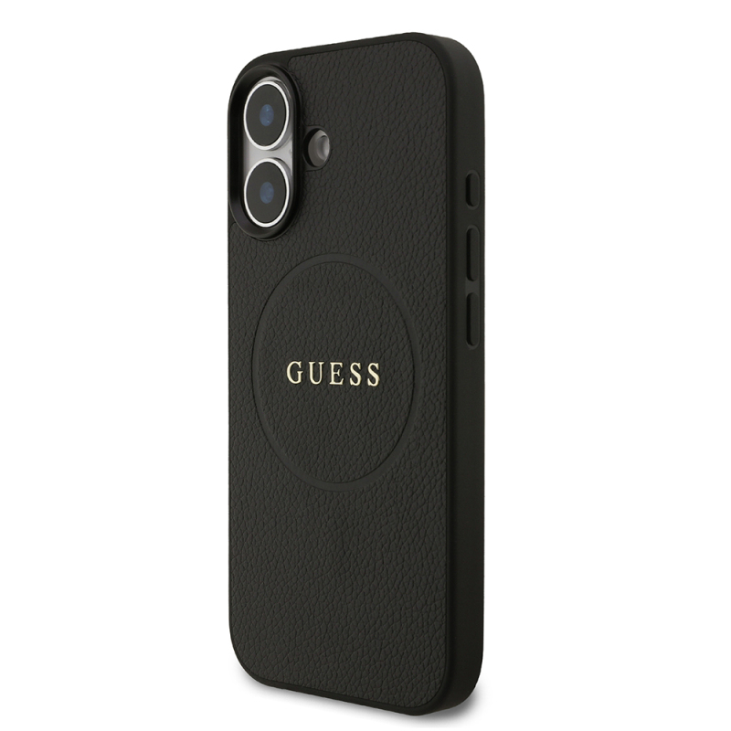 Apple iPhone 17 Case Guess Original Licensed M-safe Charging Feature Logo PU Leather Cover - 7
