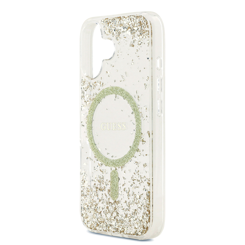 Apple iPhone 17 Case Guess Original Licensed M-safe Charging Transparent Resin Bottom Cover - 8