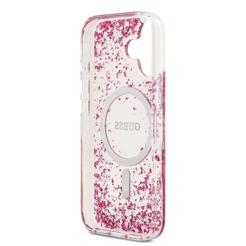 Apple iPhone 17 Case Guess Original Licensed M-safe Charging Transparent Resin Bottom Cover - 16