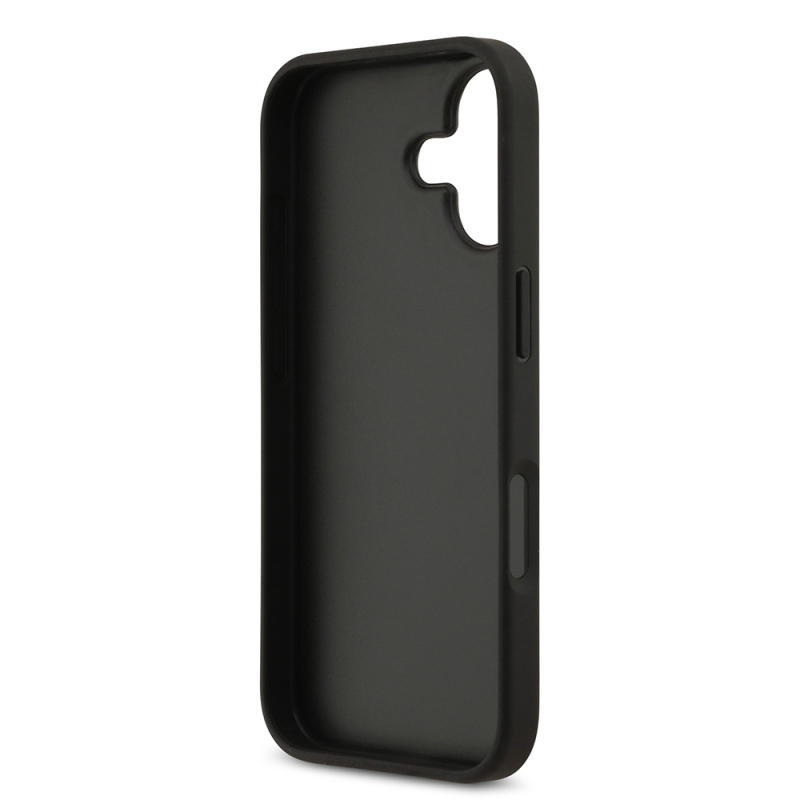 Apple iPhone 17 Case Guess Original Licensed PU Leather 4G Patterned Triangle Logo Cover - 6