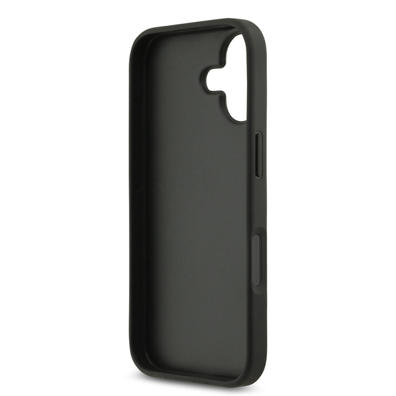 Apple iPhone 17 Case Guess Original Licensed Stone Back Triangle Logo Cover - 11